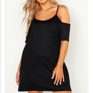 NWT Black Plus Cold Shoulder Strappy Sundress